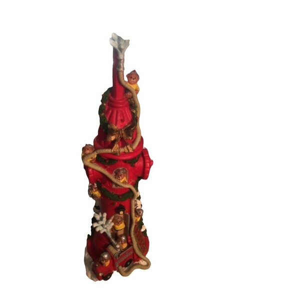 Firemen’s Yule Hydrant Lighted Christmas Table Top Decoration - Picture 3 of 12
